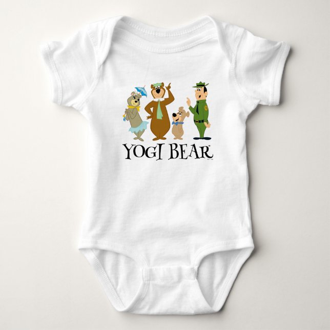 Yogi Bear and Friends Classic Pose Baby Bodysuit (Front)