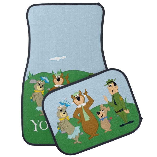 Yogi Bear and Friends Classic Pose Car Floor Mat (Set)