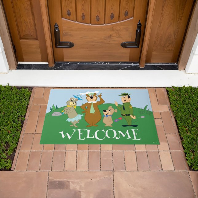 Yogi Bear and Friends Classic Pose Doormat (Outdoor)