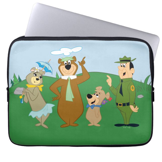 Yogi Bear and Friends Classic Pose Laptop Sleeve (Front)