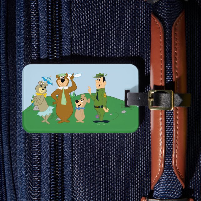 Yogi Bear and Friends Classic Pose Luggage Tag (Front Insitu 4)