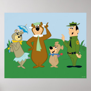 Yogi Bear and Friends Classic Pose Poster