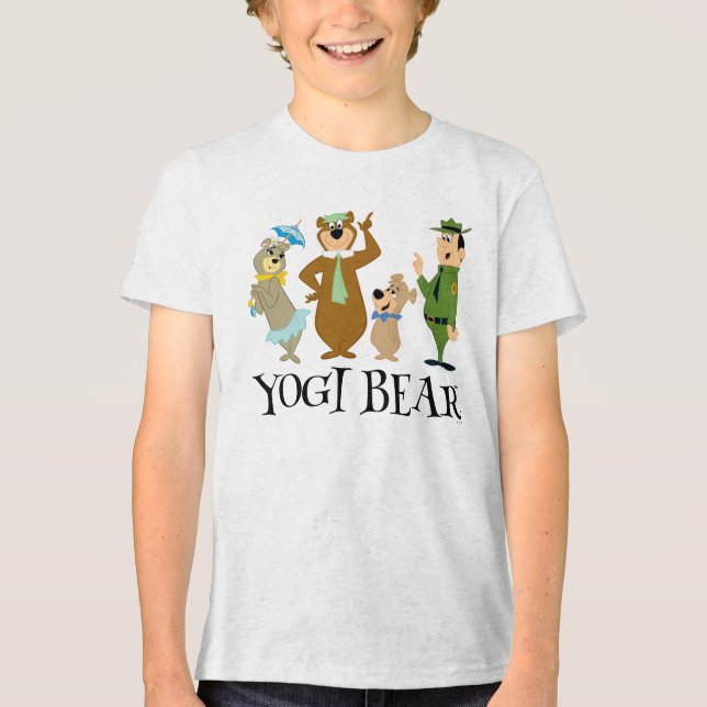 Yogi Bear and Friends Classic Pose Tri-Blend Shirt (Front)