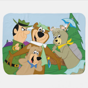 Yogi Bear and Friends Framed Forest Picture Baby Blanket
