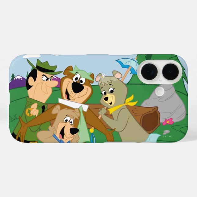 Yogi Bear and Friends Framed Forest Picture Case-Mate iPhone Case (Back (Horizontal))