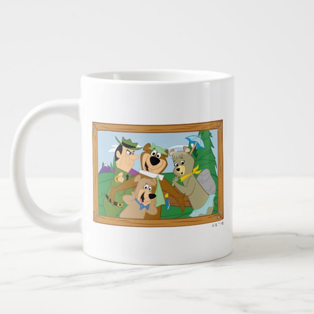 Yogi Bear and Friends Framed Forest Picture Giant Coffee Mug (Left)