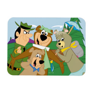 Yogi Bear and Friends Framed Forest Picture Magnet