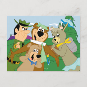 Yogi Bear and Friends Framed Forest Picture Postcard