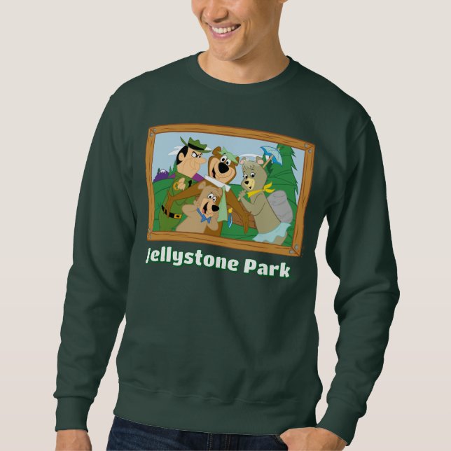 Yogi Bear and Friends Framed Forest Picture Sweatshirt (Front)