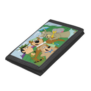 Yogi Bear and Friends Framed Forest Picture Tri-fold Wallet