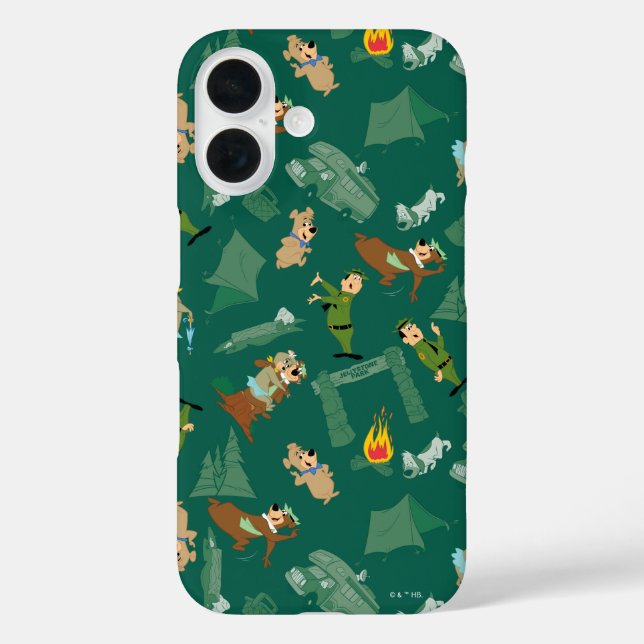 Yogi Bear and Friends Jellystone Park Camp Pattern Case-Mate iPhone Case (Back)