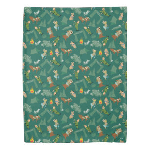Yogi Bear and Friends Jellystone Park Camp Pattern Duvet Cover