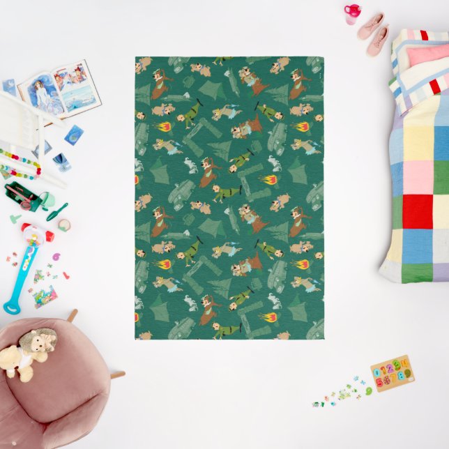 Yogi Bear and Friends Jellystone Park Camp Pattern Rug (Insitu (Babyroom))
