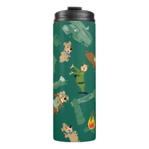 Yogi Bear and Friends Jellystone Park Camp Pattern Thermal Tumbler