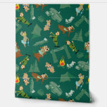 Yogi Bear and Friends Jellystone Park Camp Pattern Wallpaper