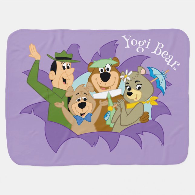Yogi Bear and Friends Surprise Baby Blanket (Horizontal)