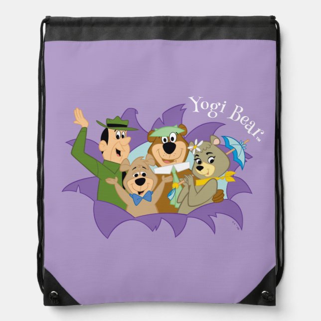 Yogi Bear and Friends Surprise Drawstring Bag (Front)