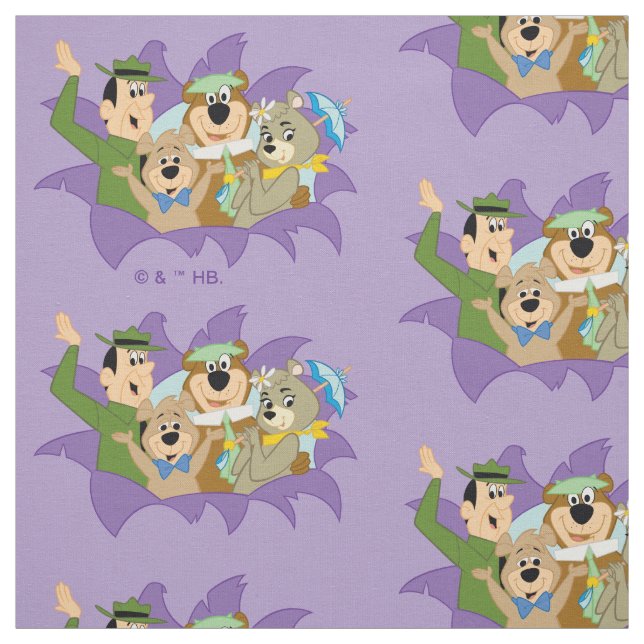 Yogi Bear and Friends Surprise Fabric (Swatch)