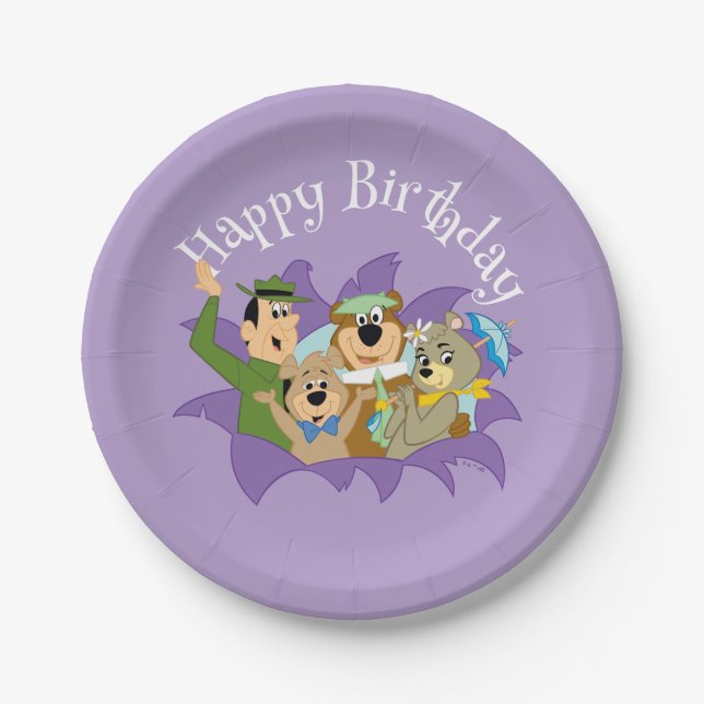 Yogi Bear and Friends Surprise Paper Plates (Front)