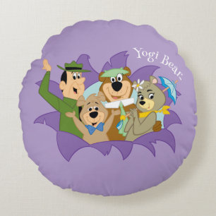 Yogi Bear and Friends Surprise Round Pillow