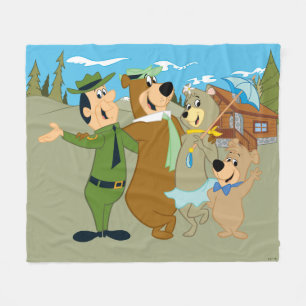Yogi Bear and Friends Warm Welcome Fleece Blanket