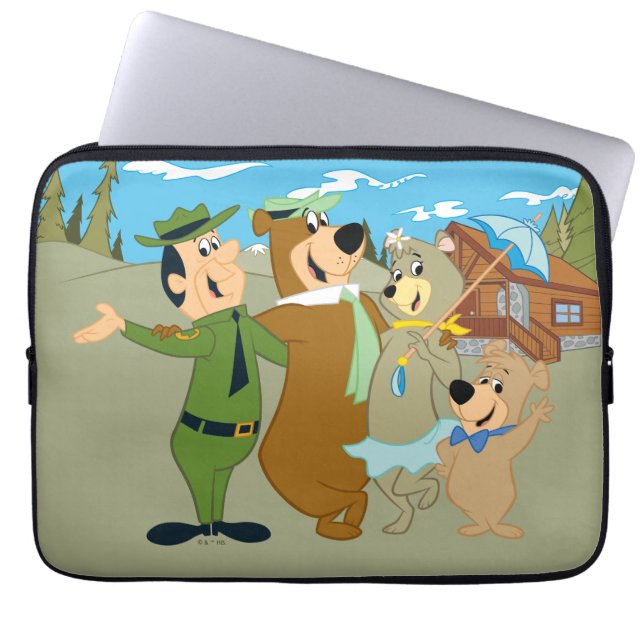 Yogi Bear and Friends Warm Welcome Laptop Sleeve (Front)
