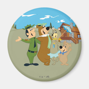 Yogi Bear and Friends Warm Welcome Magnet