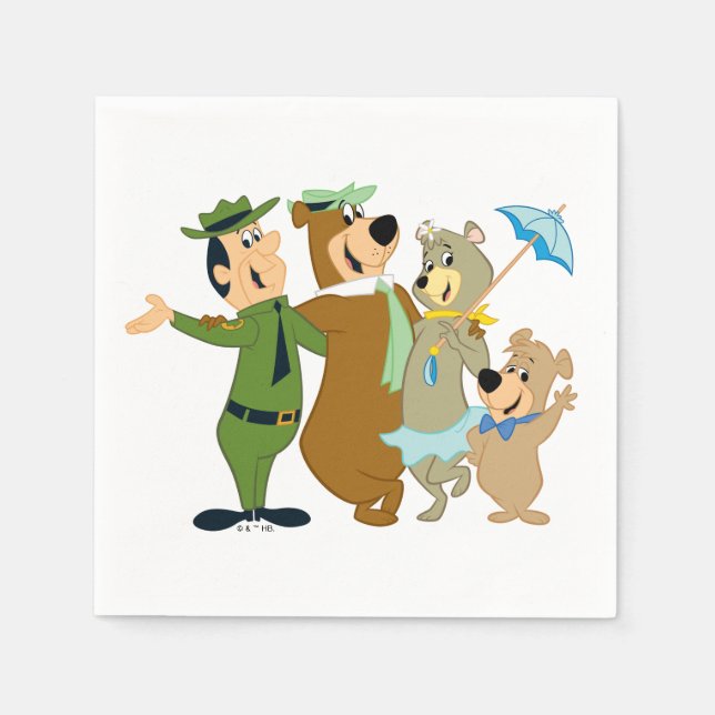 Yogi Bear and Friends Warm Welcome Napkins (Front)