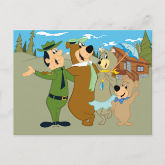 Yogi Bear and Friends Warm Welcome Postcard