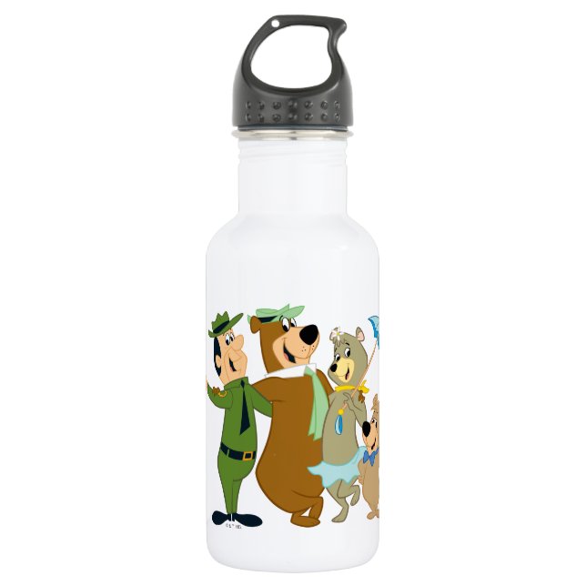 Yogi Bear and Friends Warm Welcome Stainless Steel Water Bottle (Front)