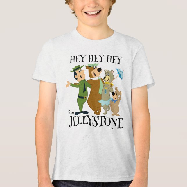 Yogi Bear and Friends Warm Welcome Tri-Blend Shirt (Front)