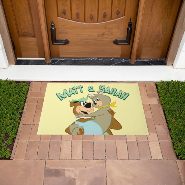 Yogi Bear Carrying Cindy Bear Doormat (Outdoor)