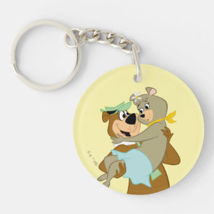 Yogi Bear Carrying Cindy Bear Keychain