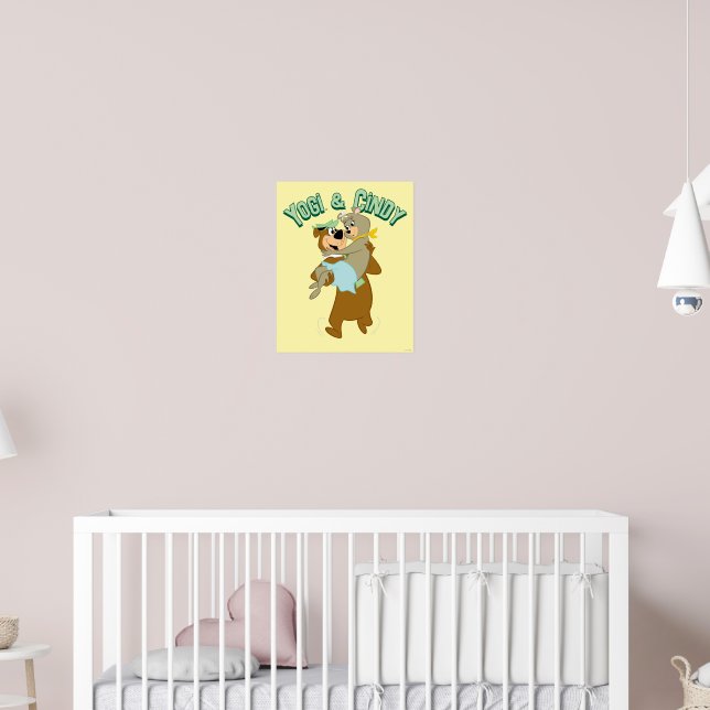 Yogi Bear Carrying Cindy Bear Poster | Zazzle