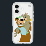 Yogi Bear Carrying Cindy Bear iPhone 16 Case<br><div class="desc">Celebrate love and friendship with this adorable Yogi Bear and Cindy Bear design! Featuring Yogi lifting Cindy in a sweet and playful pose, this heartwarming artwork captures their charming romance and classic cartoon fun. With vibrant colors and a retro animation style, this nostalgic design is perfect for fans of Jellystone...</div>