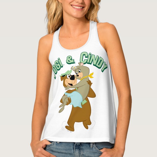 Yogi Bear Carrying Cindy Bear Tank Top (Front)