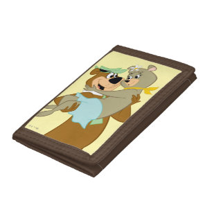 Yogi Bear Carrying Cindy Bear Tri-fold Wallet