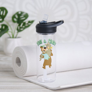 Yogi Bear Carrying Cindy Bear Water Bottle