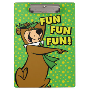 Yogi Bear Fun Fun Fun Clipboard
