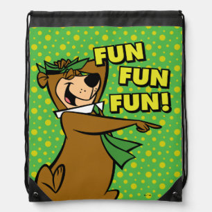 Yogi Bear Fun Fun Fun Drawstring Bag