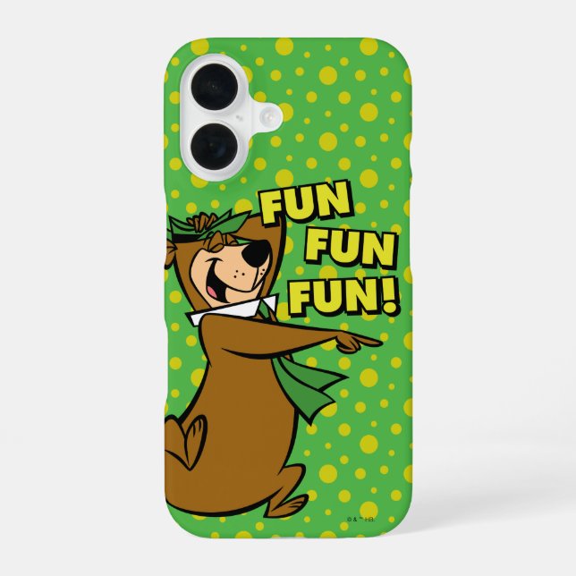 Yogi Bear Fun Fun Fun Iphone Case (Back)