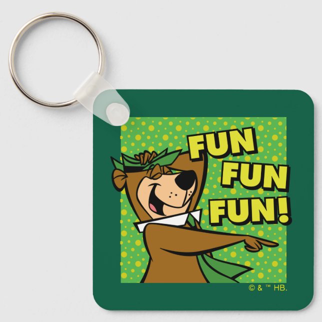 Yogi Bear Fun Fun Fun Keychain (Front)