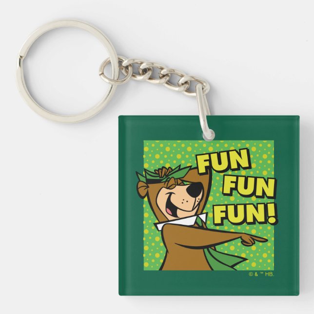 Yogi Bear Fun Fun Fun Keychain (Front)