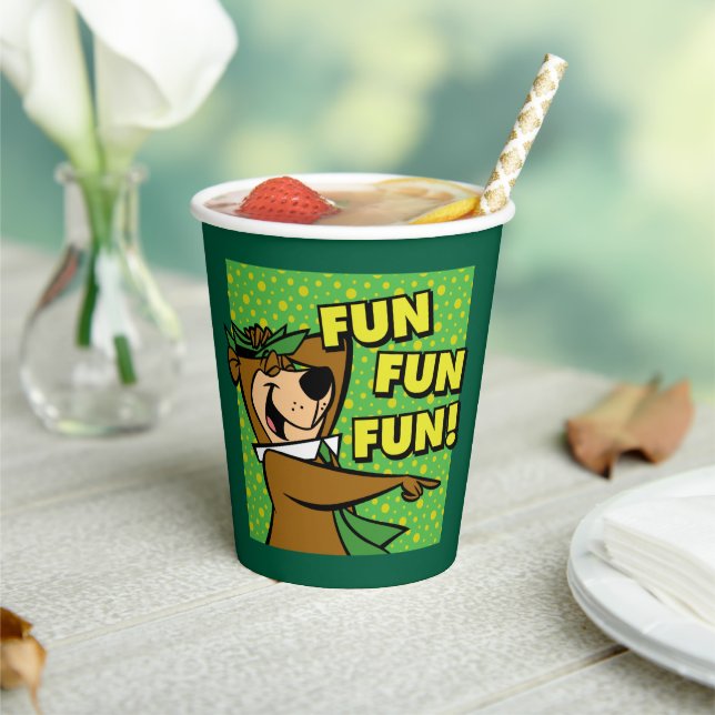 Yogi Bear Fun Fun Fun Paper Cups (Insitu)