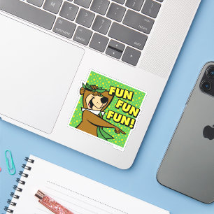 Yogi Bear Fun Fun Fun Sticker