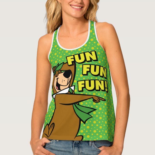 Yogi Bear Fun Fun Fun Tank Top (Front)