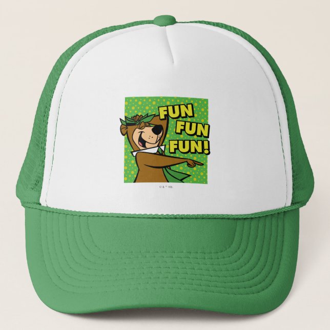 Yogi Bear Fun Fun Fun Trucker Hat (Front)