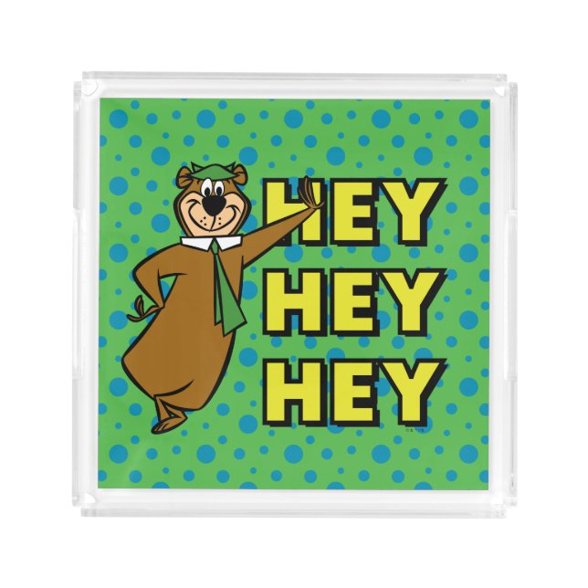 Yogi Bear Hey Hey Hey Acrylic Tray (Front)