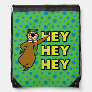 Yogi Bear Hey Hey Hey Drawstring Bag