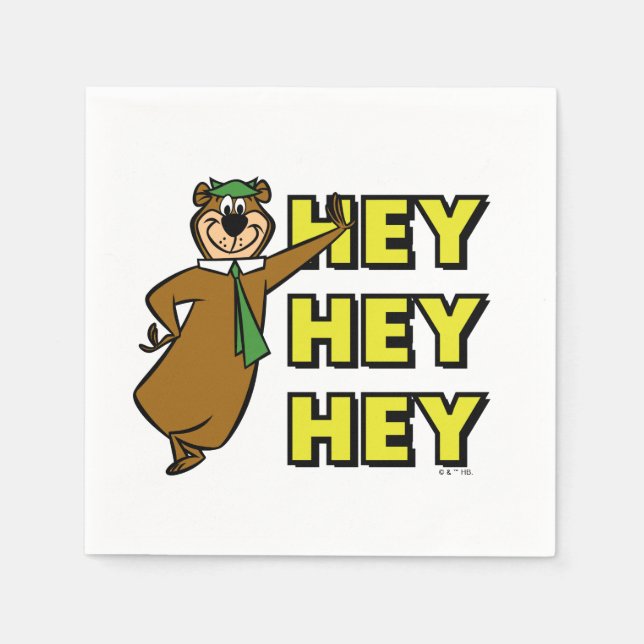 Yogi Bear Hey Hey Hey Napkins (Front)